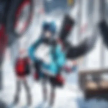 Artistic Creations within Gear Otaku Culture A creative workspace filled with gear otaku art, designs, and sketches