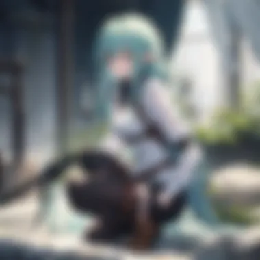 Stunning Animation of Goblin Slayer A scene showcasing the vivid animation style of Goblin Slayer
