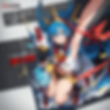 Gurren Lagann Diorama with Gunpla Models A vibrant diorama depicting a scene from Gurren Lagann, featuring various Gunpla models in an action-packed composition.
