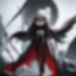 A striking scene showcasing Alucard in action.