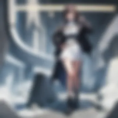 A close-up of the protagonist's face, reflecting determination and inner conflict.
