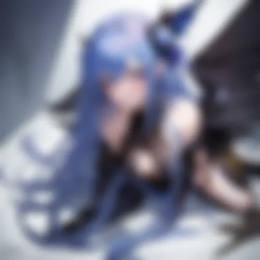 The protagonist, an enigmatic figure surrounded by magical elements