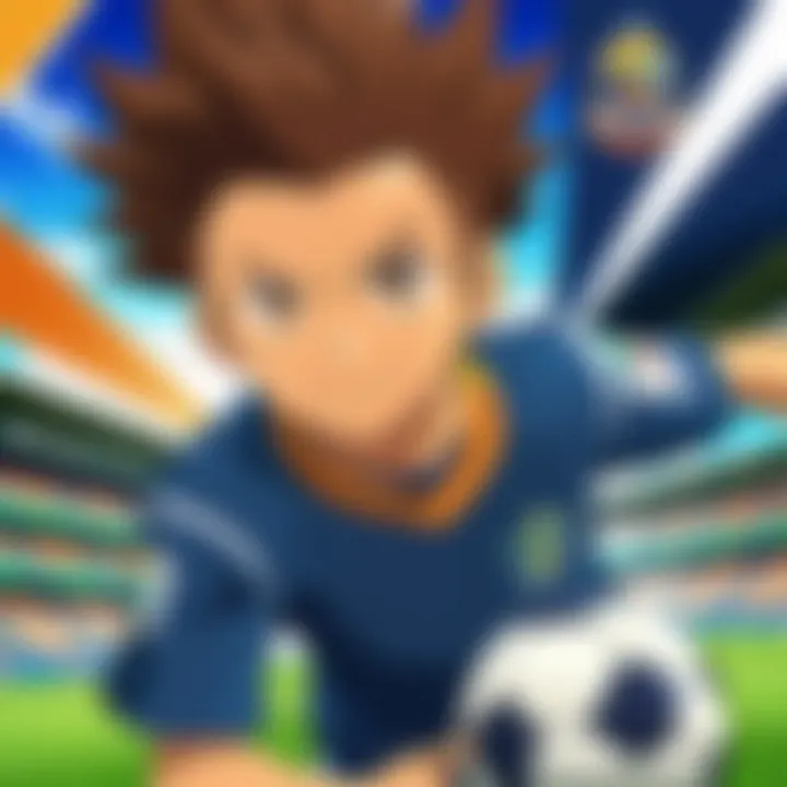 Gameplay mechanics visual demonstrating the strategic elements of Inazuma Eleven.