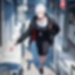 A detailed rendering of the protagonist, showcasing his robotic enhancements.