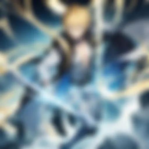 Laxus showcasing his electric powers