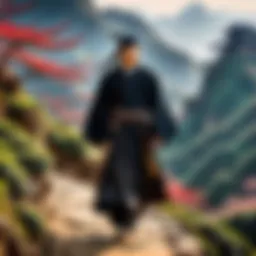 A mesmerizing landscape showcasing the mystical world of Mo Dao Zu Shi.