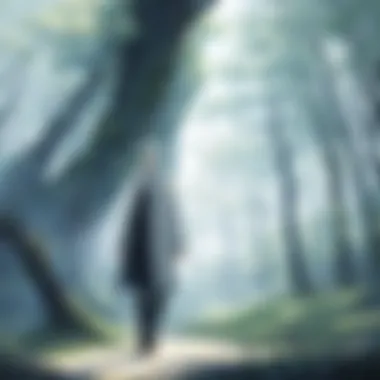 Ethereal Landscape of Mushishi A serene landscape depicting the ethereal world of Mushishi.