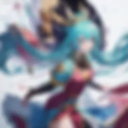 A stunning illustration showcasing the vibrant art style of anime.