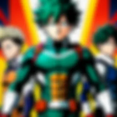 Stunning Visuals of My Hero Academia's Third Movie Stunning visuals capturing the unique art style of the movie.