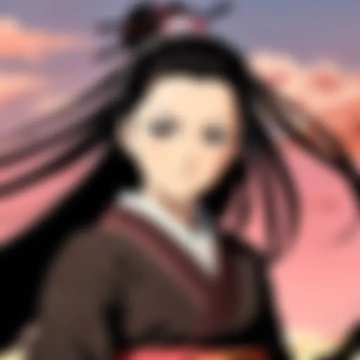 Nezuko Kamado exhibiting her demon form