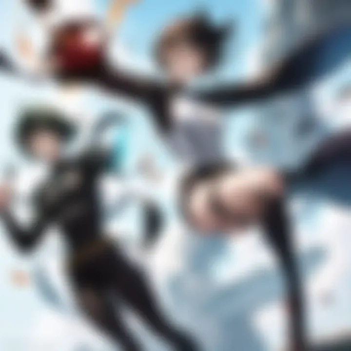 A colorful montage of supporting characters, highlighting their roles in the series.