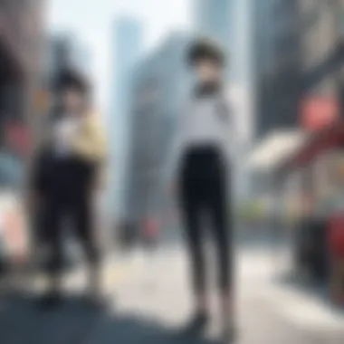 An artistic interpretation of the One Punch Man world, capturing its unique aesthetics.