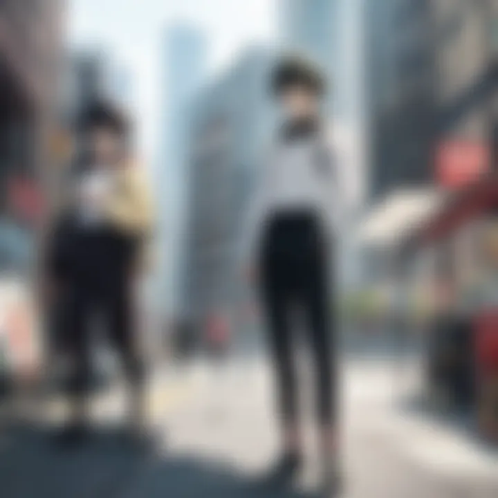 An artistic interpretation of the One Punch Man world, capturing its unique aesthetics.