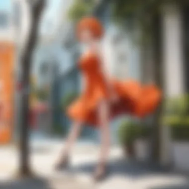 Intimate Connection Under the Orange Tree An emotional moment between two characters under an orange tree, symbolizing warmth and connection.