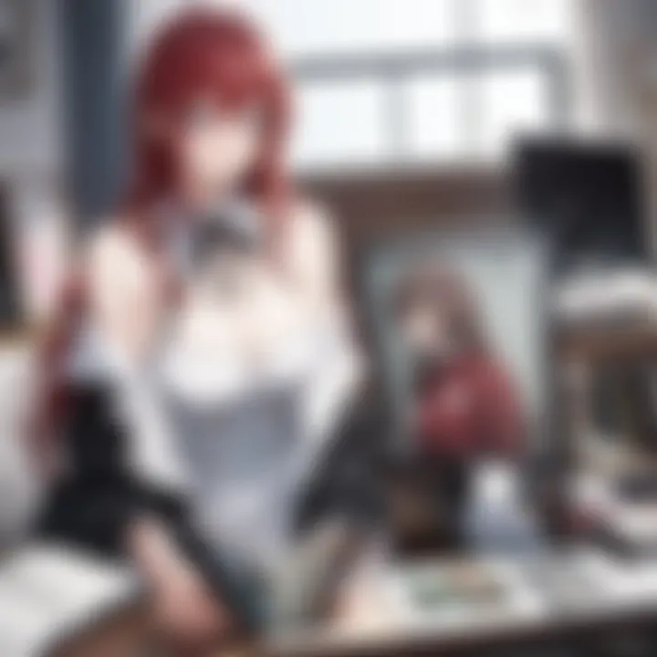 Comparison of traditional manga and digital manga on a Kindle