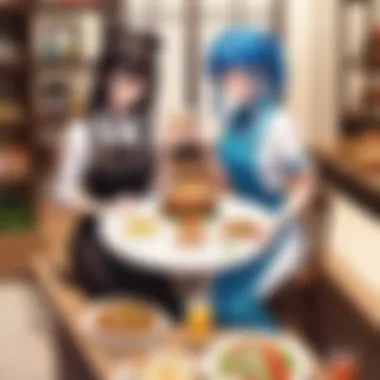 Friendship and Bonds in the Culinary Journey A scene highlighting the camaraderie between characters in Toriko