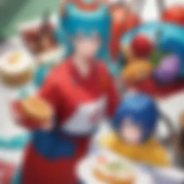 Culinary Delights from Toriko's World A vibrant spread of gourmet dishes inspired by the anime Toriko
