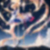 A captivating scene from Sailor Moon Crystal showcasing the main characters in a dynamic pose.