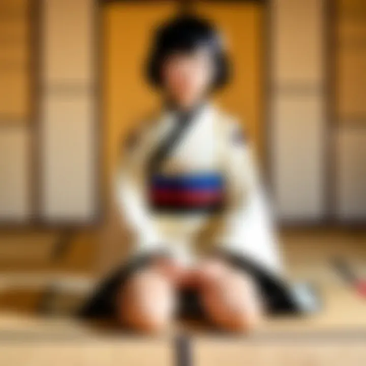 An abstract representation of the visual style of the series