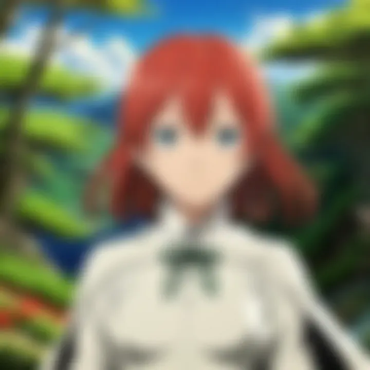 A close-up of the protagonist's intricate character design showcasing her emotional depth.