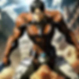 A captivating scene depicting the Titans looming over the walls, symbolizing fear and overwhelming odds.