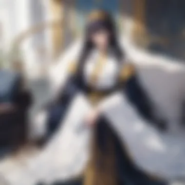 An illustration showcasing the protagonist in a moment of reflection