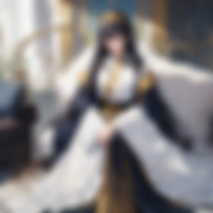 An illustration showcasing the protagonist in a moment of reflection