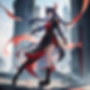 An illustration of the protagonist showcasing his unique powers and abilities.