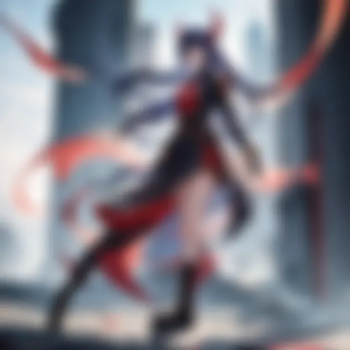 An illustration of the protagonist showcasing his unique powers and abilities.