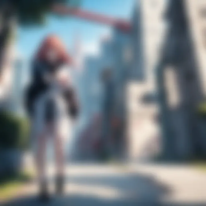 A dramatic landscape from an anime film, highlighting unique world-building
