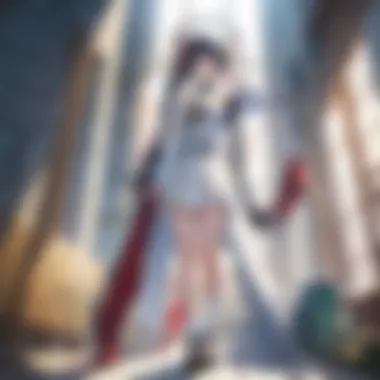 Cultural Themes in Anime Storytelling An artistic depiction of a pivotal moment in an anime film that reflects cultural themes