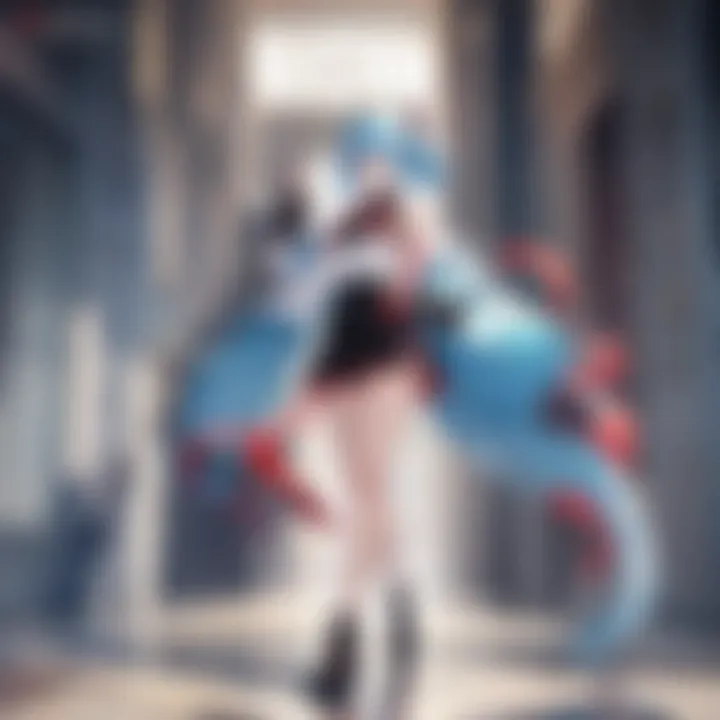 A visual timeline showcasing the evolution of anime themes over decades.