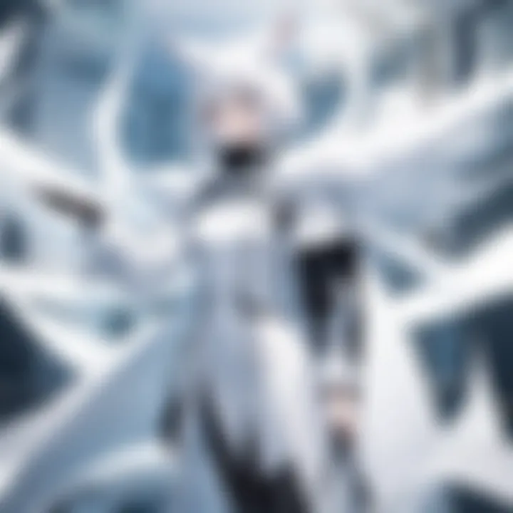 A dynamic scene from an anime featuring a white fox character, highlighting its role and representation within popular media.