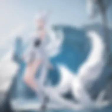 Cultural Symbols and the White Fox An artistic representation of a white fox intertwined with traditional symbols from various cultures, emphasizing its multifaceted significance.