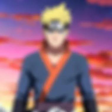 A visual representation of major narrative arcs within Boruto, showcasing key plot points.