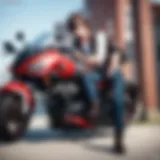 Detailed view of the stitching on Ugly Bros Motorcycle Pants showcasing craftsmanship