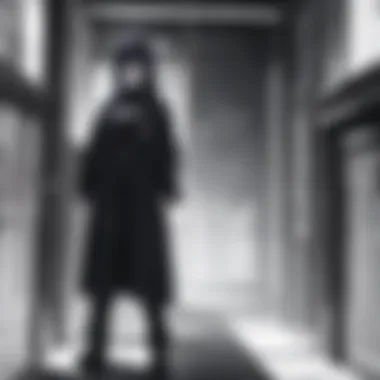 Haunted House in Anime An eerie scene depicting a haunted house from a popular anime series.