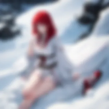 A close-up of the main characters in 'Snow White with the Red Hair' highlighting their expressions.
