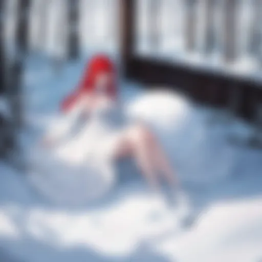 A vibrant scene from 'Snow White with the Red Hair' showcasing the enchanting landscape.