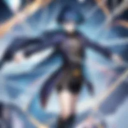 A vibrant duel scene showcasing the intensity of Yu-Gi-Oh! VRAINS with characters in action.