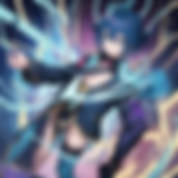 A visual representation of the thematic elements and cultural significance of Yu-Gi-Oh! VRAINS.